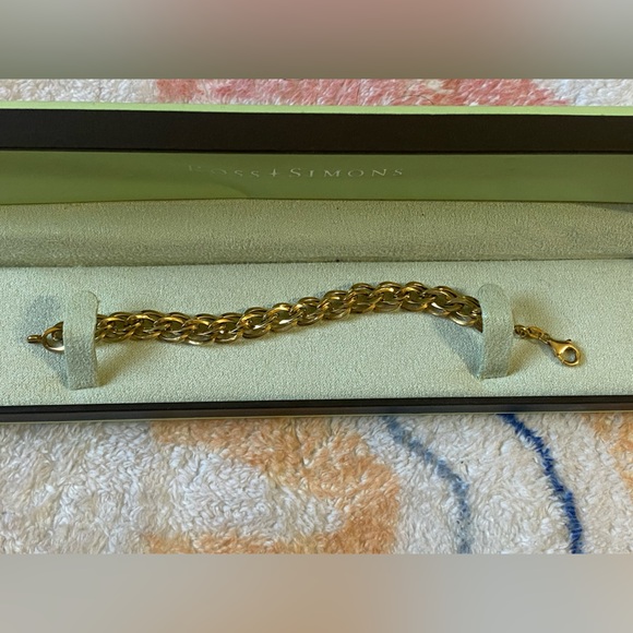 Ross-Simons Double Oval link bracelet in 18k Gold, 7 inch - Picture 4 of 9